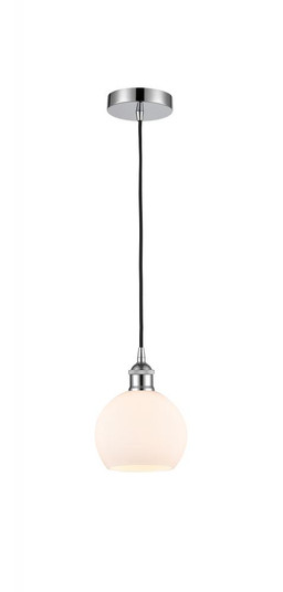 Athens - 1 Light - 6 inch - Polished Chrome - Cord hung - Mini Pendant (3442|616-1P-PC-G121-6)