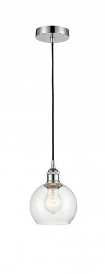 Athens - 1 Light - 6 inch - Polished Chrome - Cord hung - Mini Pendant (3442|616-1P-PC-G124-6-LED)