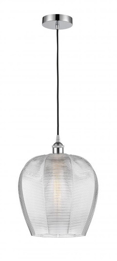 Norfolk - 1 Light - 12 inch - Polished Chrome - Cord hung - Mini Pendant (3442|616-1P-PC-G462-12-LED)