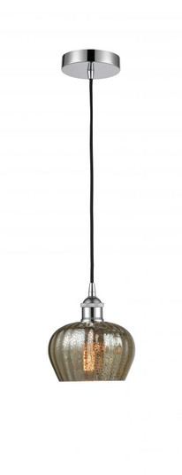 Fenton - 1 Light - 7 inch - Polished Chrome - Cord hung - Mini Pendant (3442|616-1P-PC-G96-LED)
