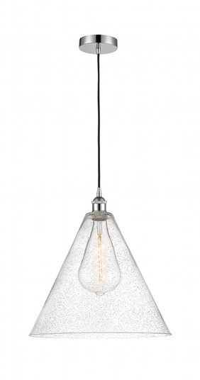 Berkshire - 1 Light - 16 inch - Polished Chrome - Cord hung - Pendant (3442|616-1P-PC-GBC-164)