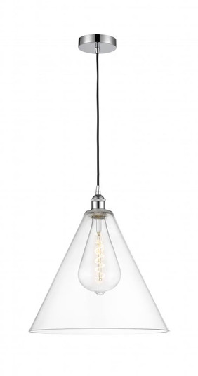 Berkshire - 1 Light - 16 inch - Polished Chrome - Cord hung - Pendant (3442|616-1P-PC-GBC-162)
