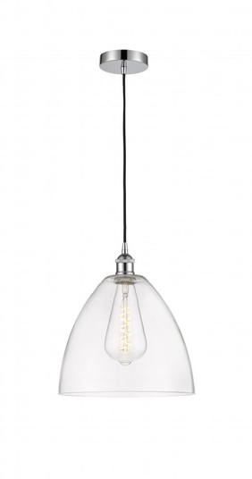 Bristol - 1 Light - 12 inch - Polished Chrome - Cord hung - Mini Pendant (3442|616-1P-PC-GBD-122-LED)