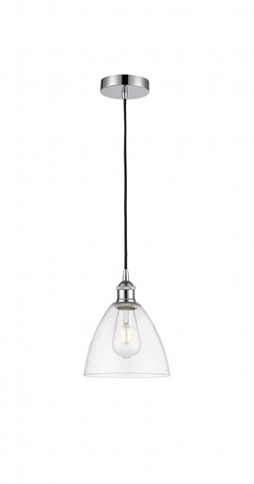 Bristol - 1 Light - 8 inch - Polished Chrome - Cord hung - Mini Pendant (3442|616-1P-PC-GBD-752-LED)