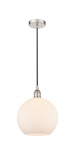 Athens - 1 Light - 10 inch - Polished Nickel - Cord hung - Mini Pendant (3442|616-1P-PN-G121-10)