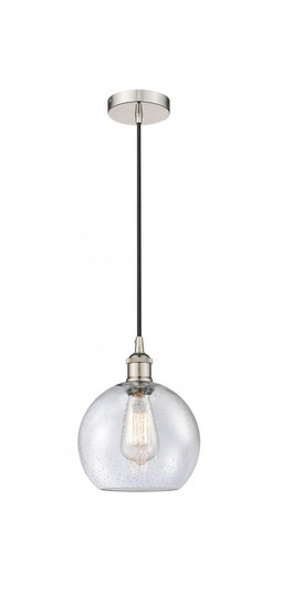 Athens - 1 Light - 8 inch - Polished Nickel - Cord hung - Mini Pendant (3442|616-1P-PN-G124-8)