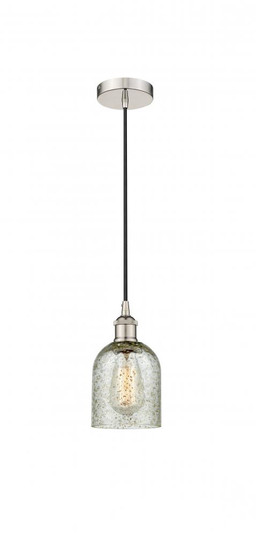 Caledonia - 1 Light - 5 inch - Polished Nickel - Cord hung - Mini Pendant (3442|616-1P-PN-G259-LED)