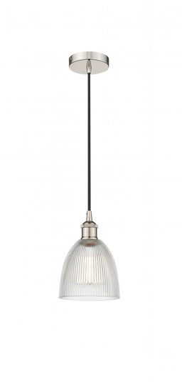 Castile - 1 Light - 6 inch - Polished Nickel - Cord hung - Mini Pendant (3442|616-1P-PN-G382)