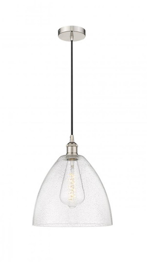 Bristol - 1 Light - 12 inch - Polished Nickel - Cord hung - Mini Pendant (3442|616-1P-PN-GBD-124-LED)