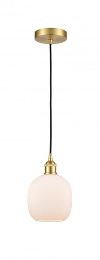 Belfast - 1 Light - 6 inch - Satin Gold - Cord hung - Mini Pendant (3442|616-1P-SG-G101)