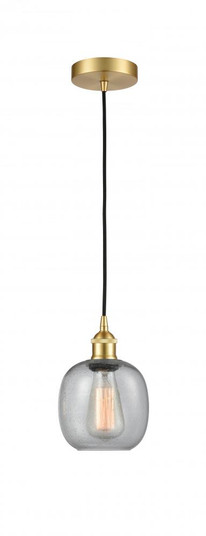 Belfast - 1 Light - 6 inch - Satin Gold - Cord hung - Mini Pendant (3442|616-1P-SG-G104)