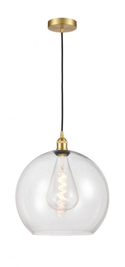 Athens - 1 Light - 14 inch - Satin Gold - Cord hung - Pendant (3442|616-1P-SG-G122-14)