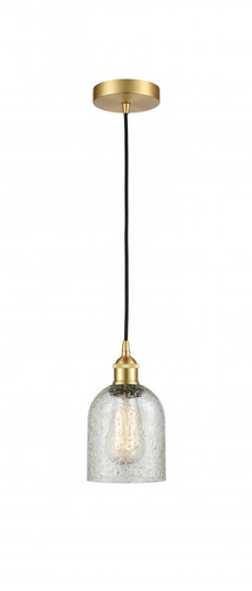Caledonia - 1 Light - 5 inch - Satin Gold - Cord hung - Mini Pendant (3442|616-1P-SG-G259-LED)