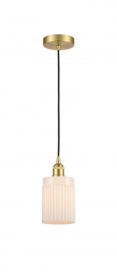 Hadley - 1 Light - 5 inch - Satin Gold - Cord hung - Mini Pendant (3442|616-1P-SG-G341-LED)