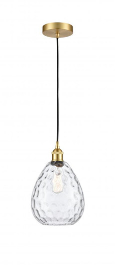 Waverly - 1 Light - 8 inch - Satin Gold - Cord hung - Mini Pendant (3442|616-1P-SG-G372-LED)