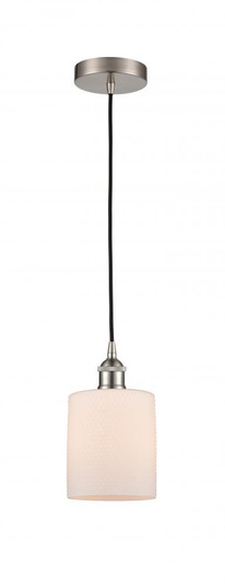 Cobbleskill - 1 Light - 5 inch - Brushed Satin Nickel - Cord hung - Mini Pendant (3442|616-1P-SN-G111-LED)