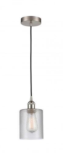 Cobbleskill - 1 Light - 5 inch - Brushed Satin Nickel - Cord hung - Mini Pendant (3442|616-1P-SN-G112)