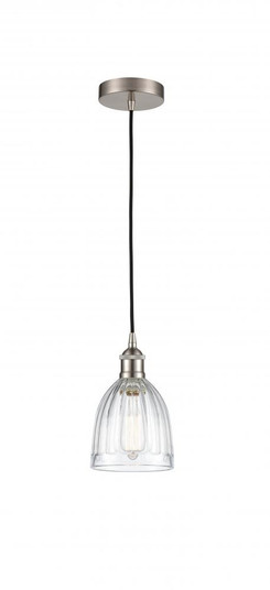 Brookfield - 1 Light - 6 inch - Brushed Satin Nickel - Cord hung - Mini Pendant (3442|616-1P-SN-G442-LED)