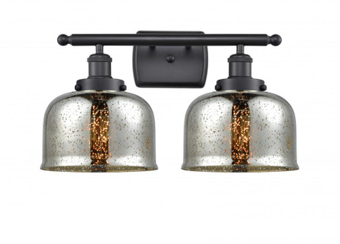 Bell - 2 Light - 18 inch - Matte Black - Bath Vanity Light (3442|916-2W-BK-G78)