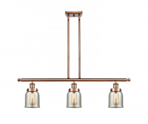 Bell - 3 Light - 36 inch - Antique Copper - Stem Hung - Island Light (3442|916-3I-AC-G58-LED)