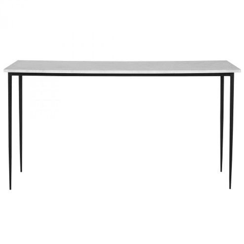 Uttermost Nightfall White Marble Console Table (85|25173)