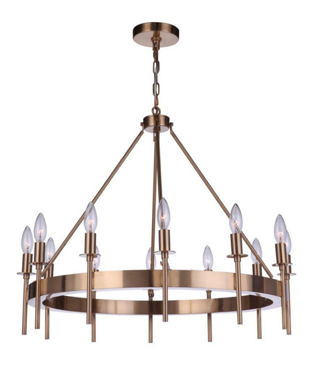 Larrson 12 Light Chandelier in Satin Brass (20|54312-SB)