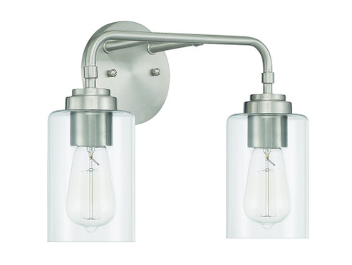 Stowe 2 Light Vanity in Brushed Polished Nickel (20|56002-BNK)