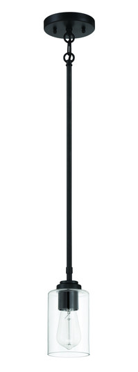 Stowe 1 Light Mini Pendant in Flat Black (20|56091-FB)