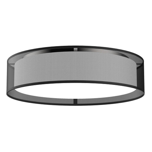 Dalton 20-in Black Organza LED Flush Mount (461|FM7920-BOR)