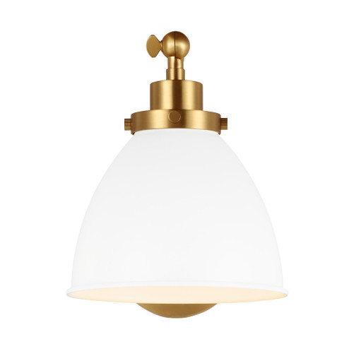 Wellfleet Single Arm Dome Task Sconce (7725|CW1131MWTBBS)