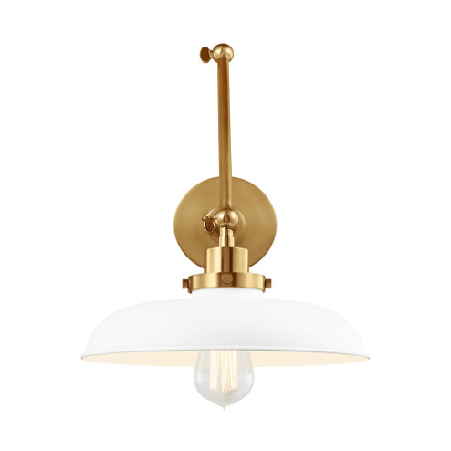 Wellfleet Double Arm Wide Task Sconce (7725|CW1171MWTBBS)