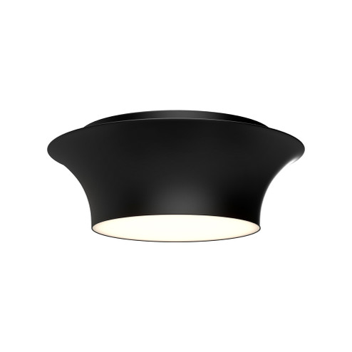 Emiko 12-in Matte Black 2 Lights Flush Mount (7713|FM523013MB)