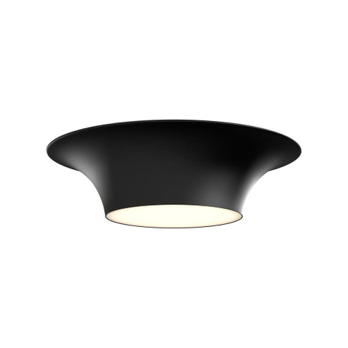 Emiko 16-in Matte Black 2 Lights Flush Mount (7713|FM523016MB)