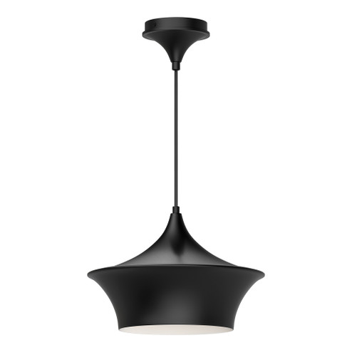 Emiko 12-in Matte Black 1 Light Socket Pendant (7713|PD523013MB)
