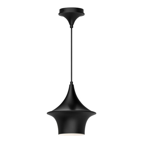 Emiko 9-in Matte Black 1 Light Pendant (7713|PD523009MB)