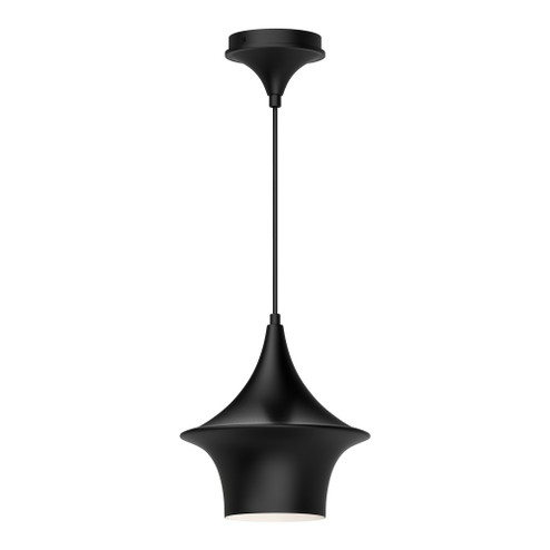 Emiko 9-in Matte Black 1 Light Socket Pendant (7713|PD523009MB)