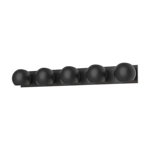 Willow 40-in Matte Black 5 Lights Damp-Rated Vanity Light (7713|VL648540MB)