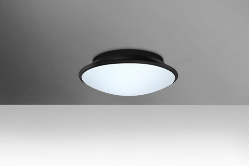 Besa, Silk 10 Ceiling, Opal/Black, 1x15W LED (127|SILK10BKC-LED)