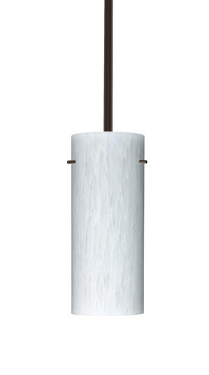 Besa Stilo 10 LED Pendant Carrera Bronze 1x9W LED, 15Ft. Cord (127|1TT-412319-LED-BR-L)