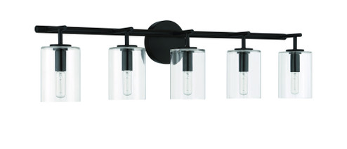 Hailie 5 Light Vanity in Flat Black (20|55605-FB)