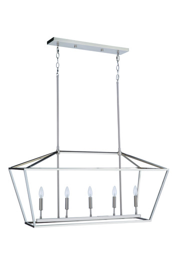 Flynt II 5 Light Island in Brushed Polished Nickel (20|56375-BNK)
