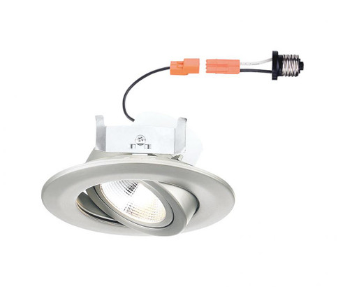 4 in. 3000K Remodel Directional Gimbal Brushed Nickel Integrated LED Recessed Trim (21|EVL4742BBN30)