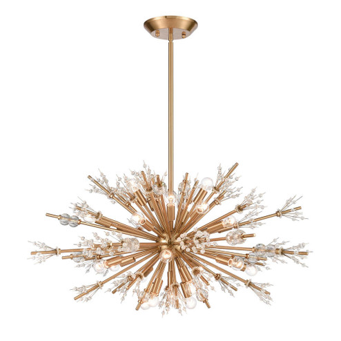 Starburst 36'' Wide 24-Light Chandelier - Satin Brass (91|12767/24)