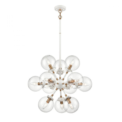 Boudreaux 25'' Wide 12-Light Chandelier - Matte White (91|24440/12)