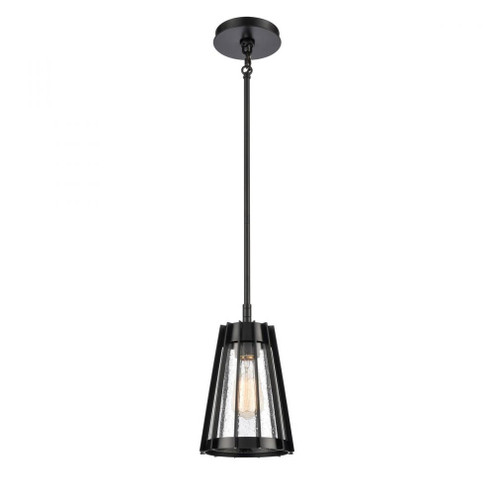 Open Louvers 6.75'' Wide 1-Light Mini Pendant - Matte Black (91|82114/1)