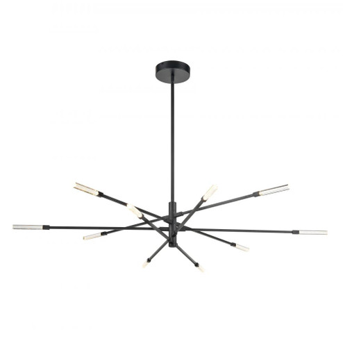 Light Streak 55.5'' Wide 10-Light Chandelier - Matte Black (91|85038/LED)