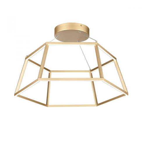 Minimalist 21'' Wide LED Pendant - Soft Gold (91|85055/LED)