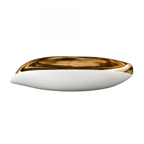 Greer Vessel - White and Gold Glazed (2 pack) (91|H0017-9756)