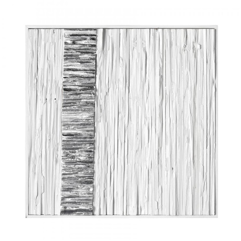 Stripe Wood Dimensional Wall Art - White (91|H0036-9737)