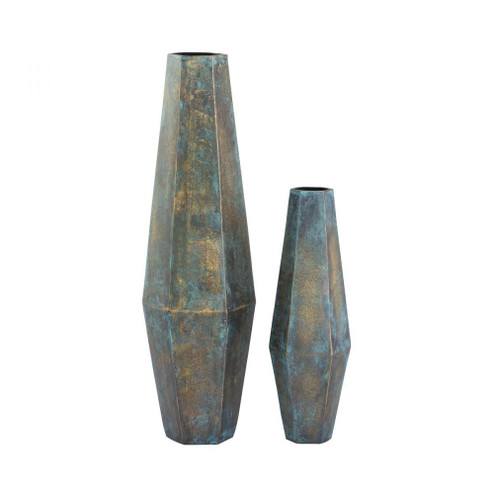 Erwin Vase - Set of 2 Oxidized Brass (91|H0897-9847/S2)